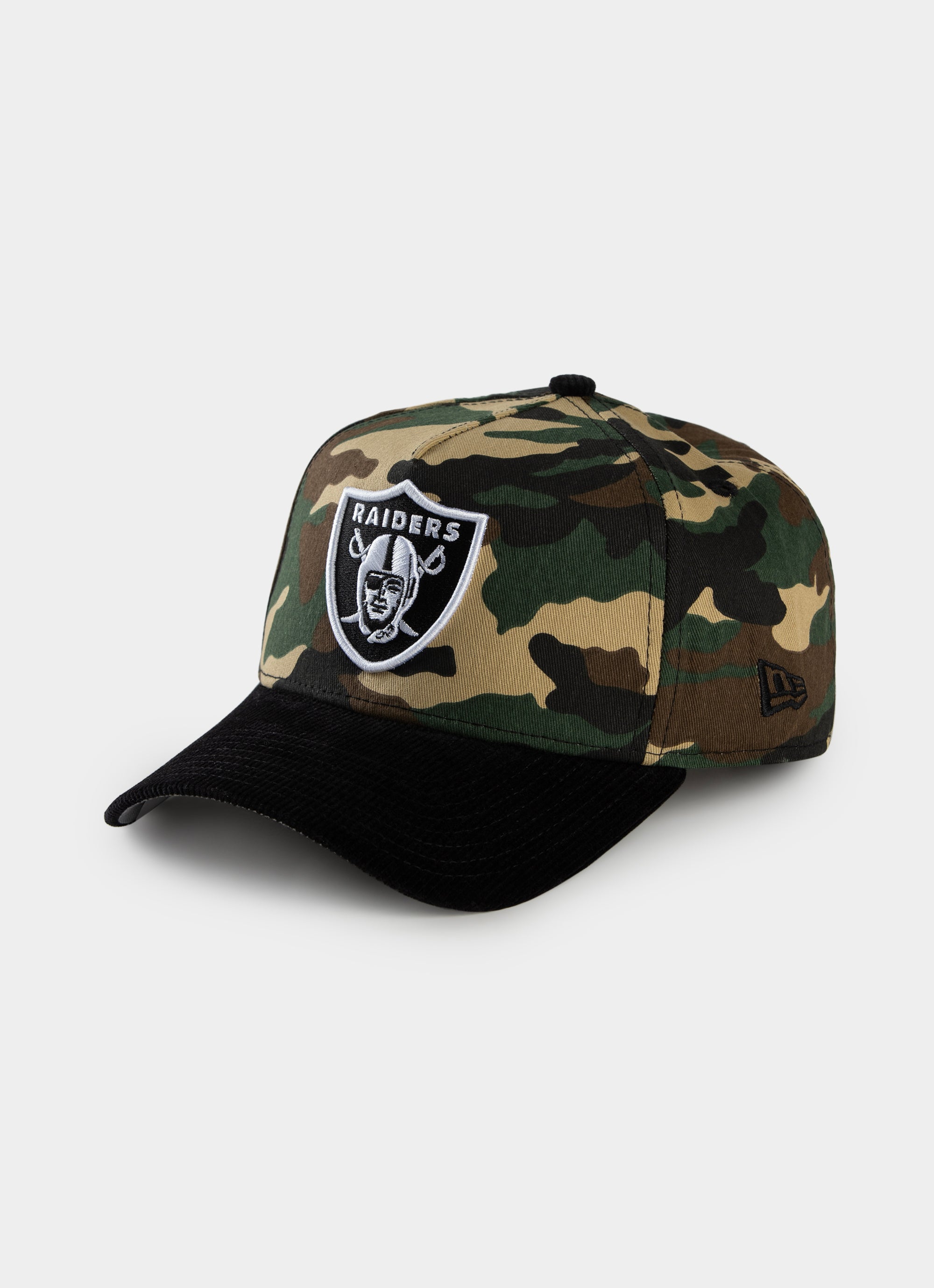 New Era Nfl 9forty A-frame Las Vegas Raiders Camo Cord Snapback Cap in Green