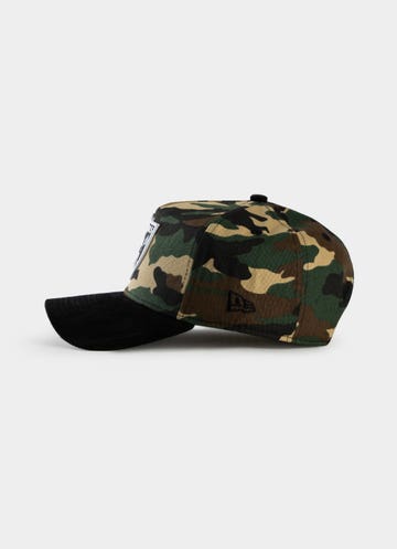 New Era Nfl 9forty A-frame Las Vegas Raiders Camo Cord Snapback Cap in Green