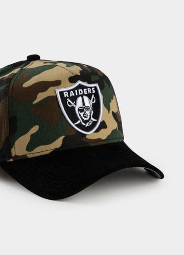 New Era Nfl 9forty A-frame Las Vegas Raiders Camo Cord Snapback Cap in Green