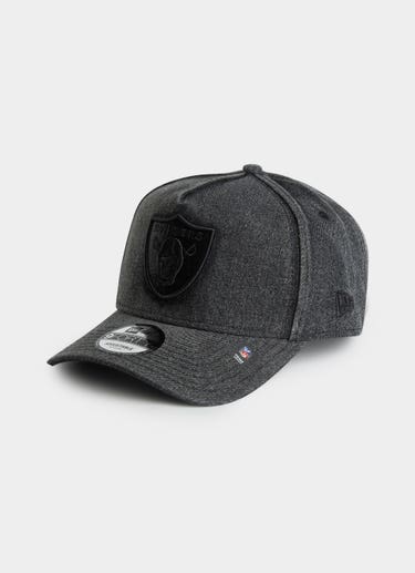 New Era Nfl 9forty A-frame Las Vegas Raiders Snow Wash Denim Cap in Grey