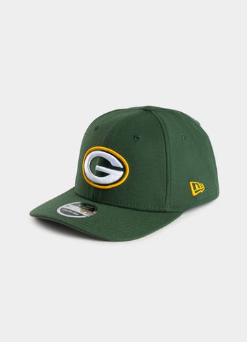 New Era Nfl 9seventy Green Bay Packers Side Helmet Snapback Cap in Green