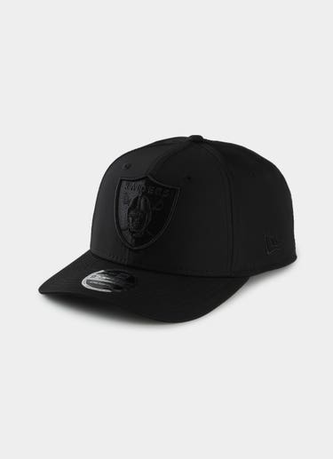 New Era Nfl 9seventy Las Vegas Raiders Stretch Double Black Pro Light Cap in Black