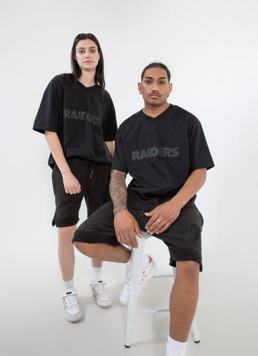 New Era Nfl Las Vegas Raiders Tonal Pack Jersey Tee in Black