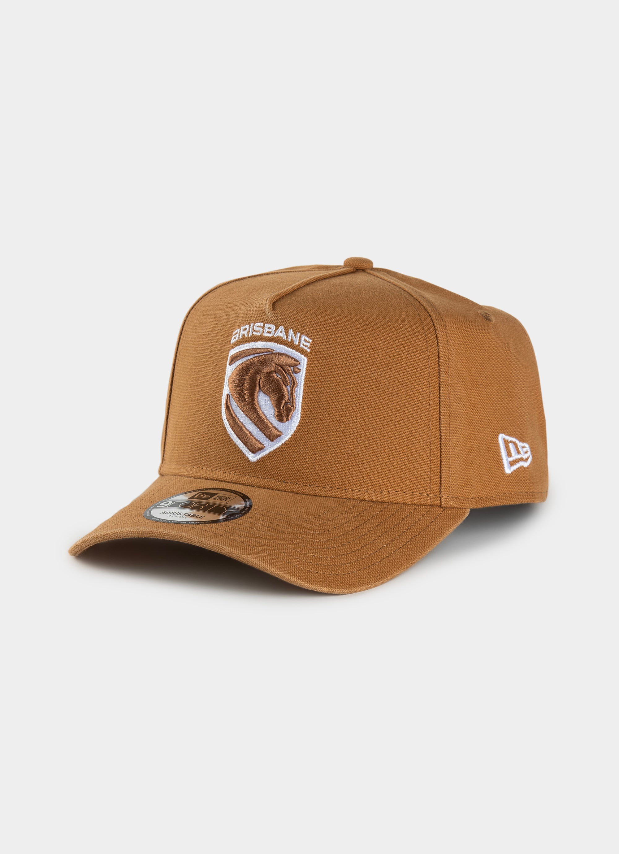 New Era Nrl 9forty A-frame Brisbane Broncos Bronze Canvas Snapback