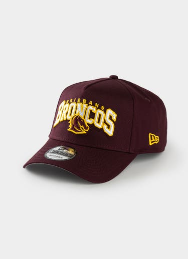 New Era Nrl 9forty A-frame Brisbane Broncos Otc Logo Arch Snapback Cap in Multi