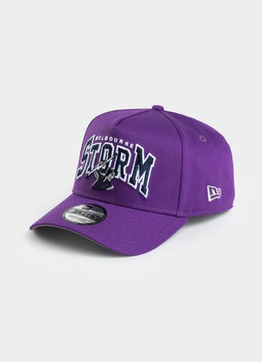 New Era Nrl 9forty A-frame Melbourne Storm Otc Logo Arch Snapback Cap in Multi