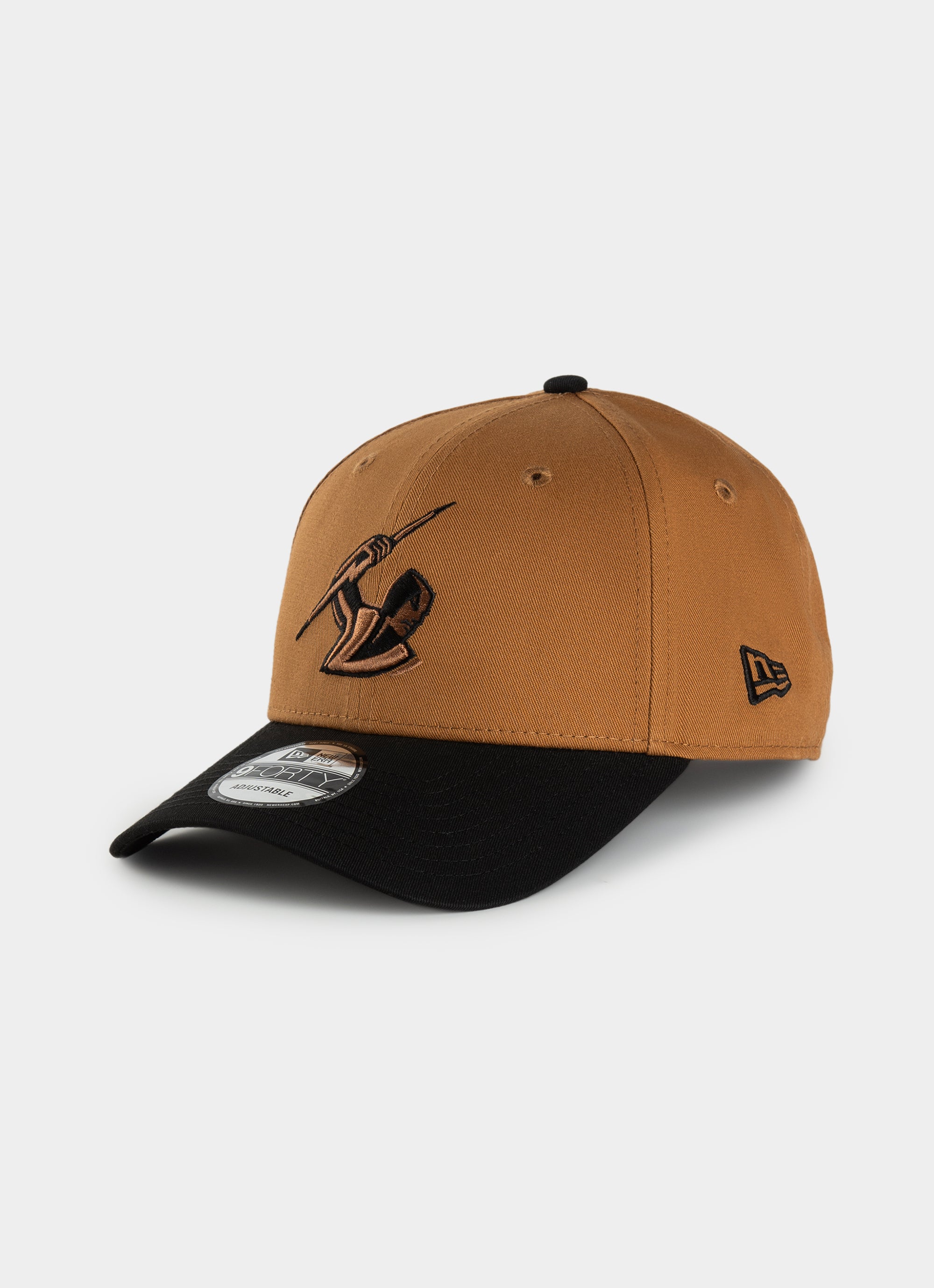 New Era Nrl 9forty A-frame Brisbane Broncos Bronze Canvas Snapback