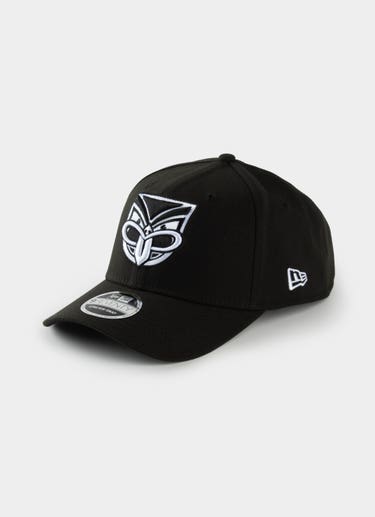 New Era Nrl 9seventy New Zealand Warriors Black White Snapback Cap in Black