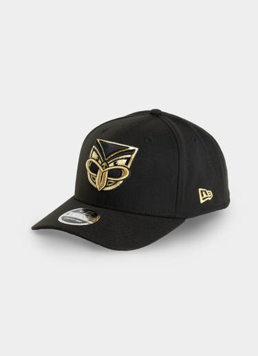 New Era Nrl 9seventy New Zealand Warriors Stretch Snapback Cap in Black