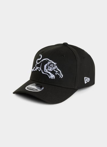 New Era Nrl 9seventy Penrith Panthers Black White Snapback Cap in Black