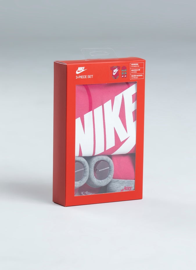 Nike Futura Hat/Bodysuit/Booties 3Pcs Set