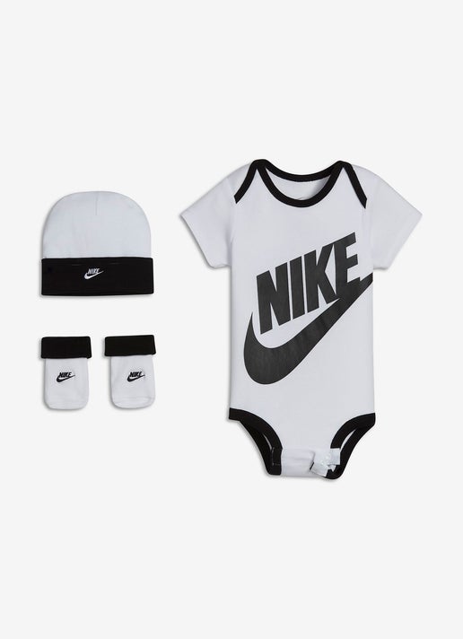 Nike Futura Logo Hat/body Suit Bootie 3pc Set - Infant in Unknown | Red Rat