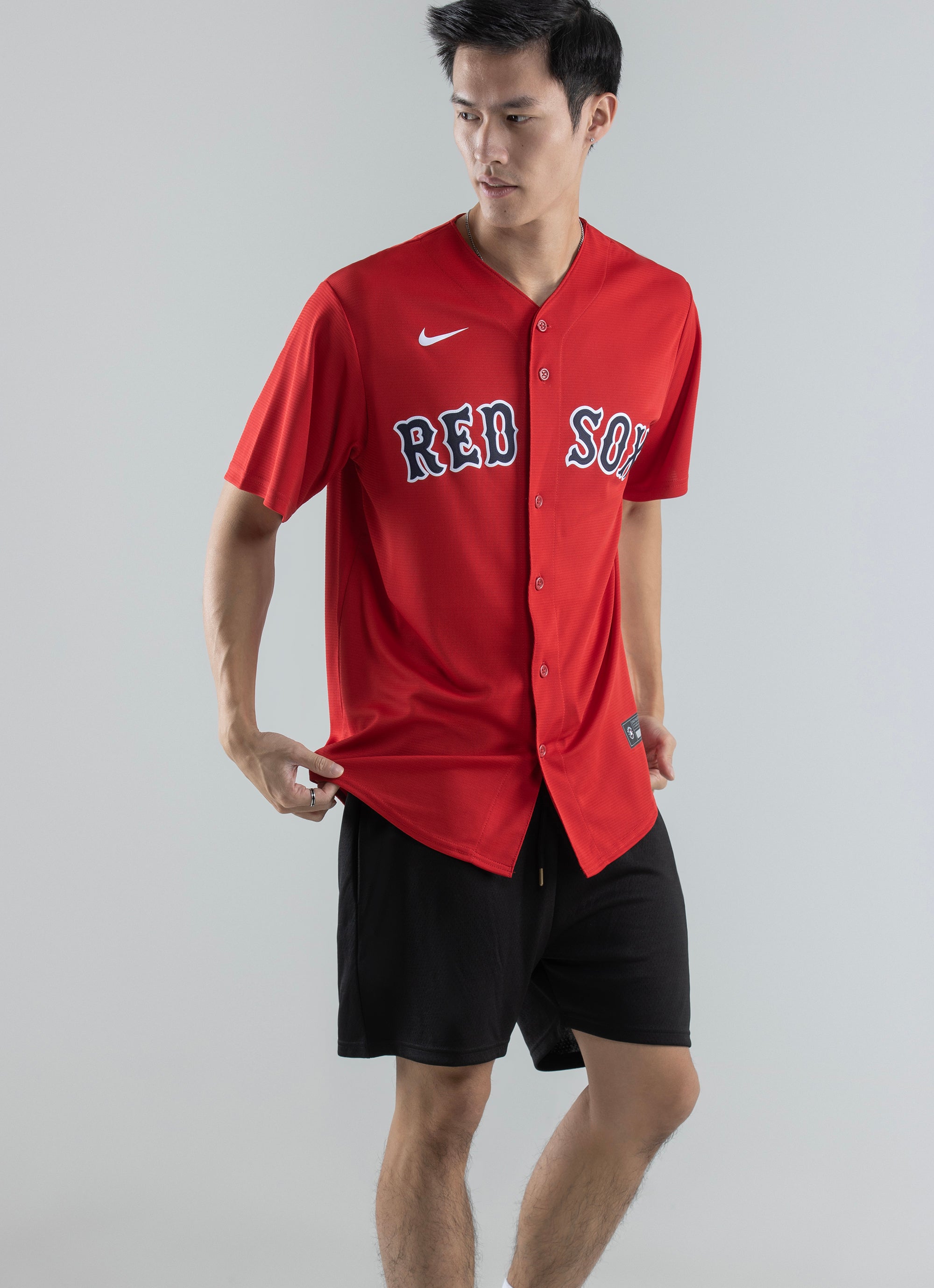 Nike SB x MLB Skate Baseball Jersey RattanWhite
