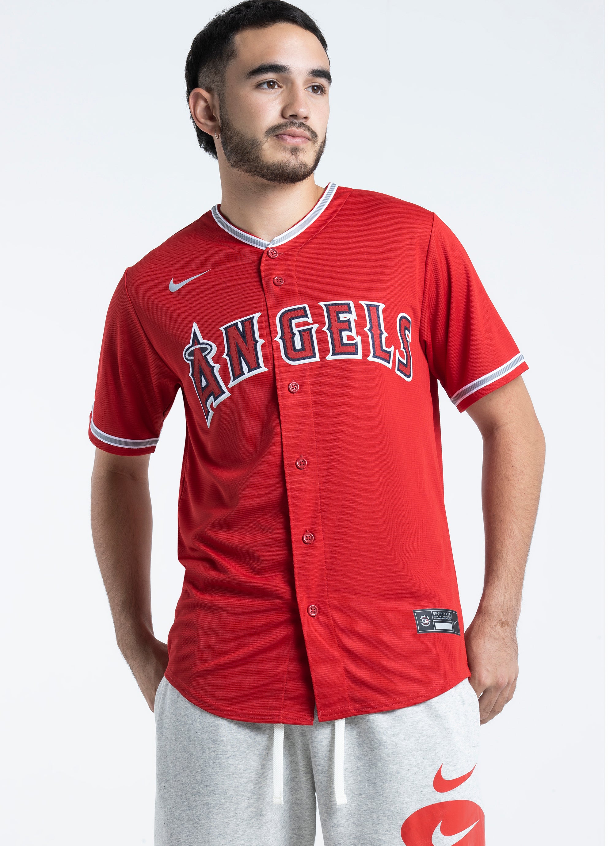 MLB Los Angeles Angels Men's Replica Baseball Jersey.