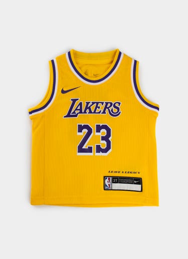 Nike X Nba Toddler Lakers Lebron James Icon Replica Jersey in Yellow