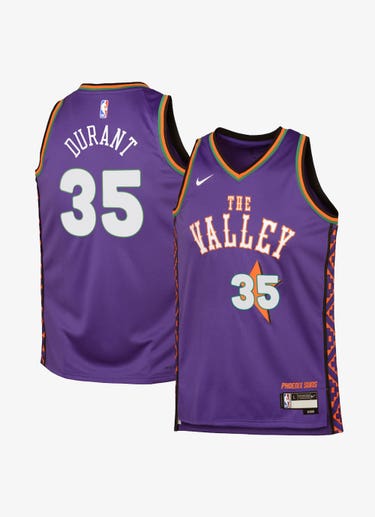 Nike X Nba Phoenix Suns Kevin Durant 0-7 City Edition Replica Jersey - Kids in Purple