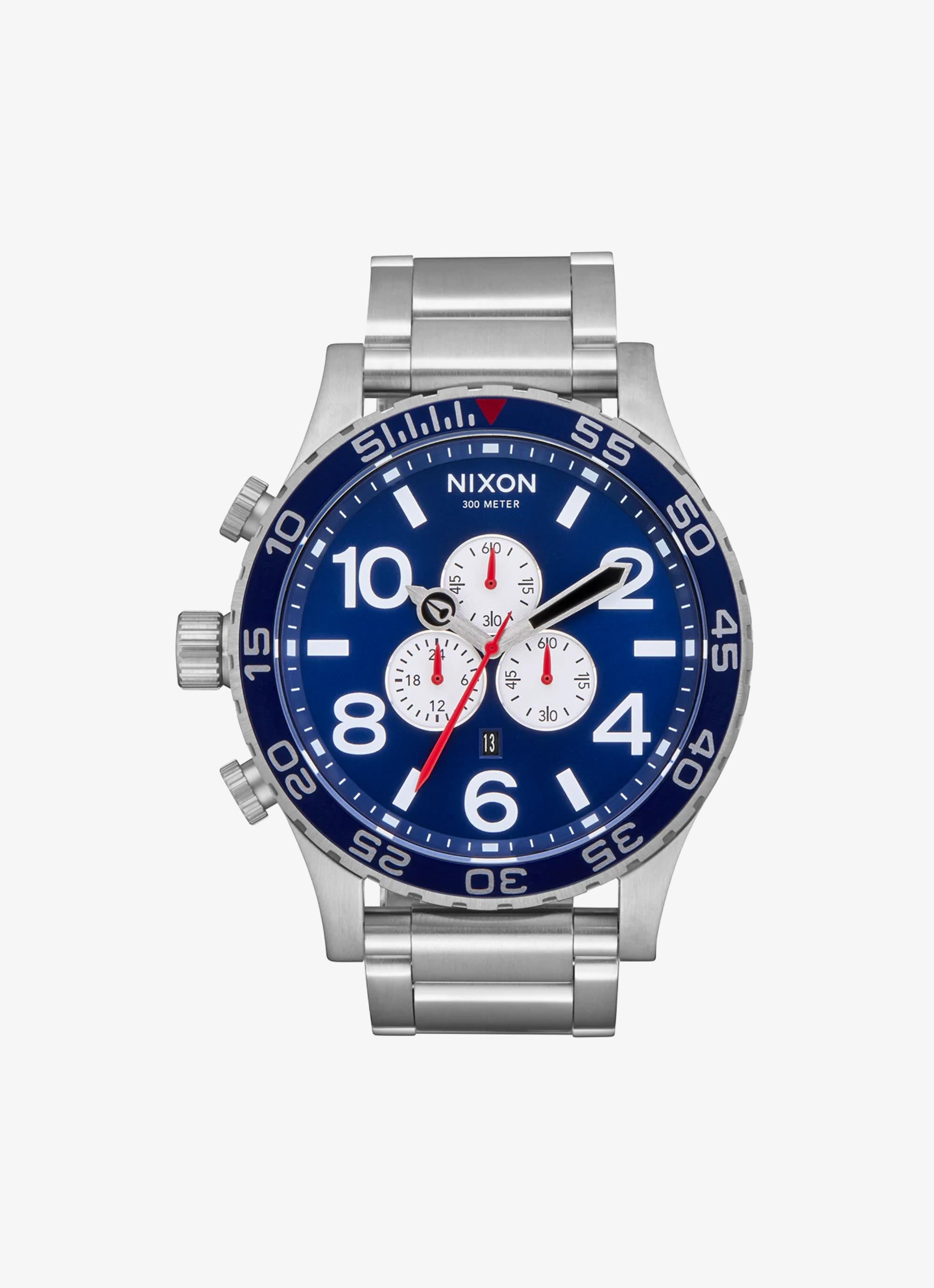 NIXON ニクソン 51-30 CHRONO メンズ Silver-Blue - 腕時計