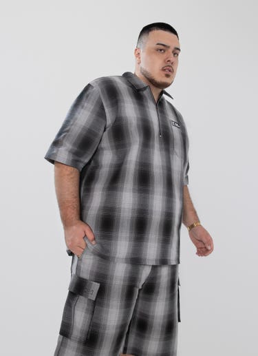 Outlaw Collective Rogue Half Zip S/s Shirt - Big & Tall in Multi