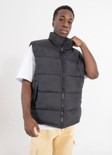 Outlaw Game Puffer Vest in Black