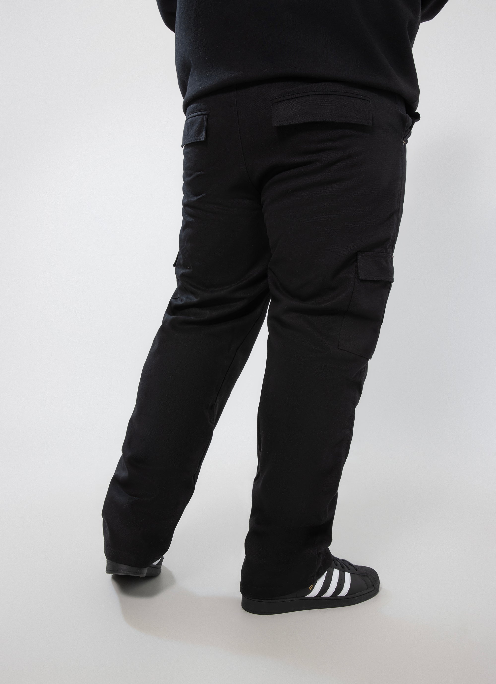 Outlaw Workwear Forge Cargo Pants - Fleece Lined - Big & Tall in Black