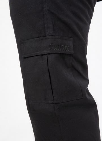 Outlaw Workwear Forge Cargo Pants - Fleece Lined - Big & Tall in Black