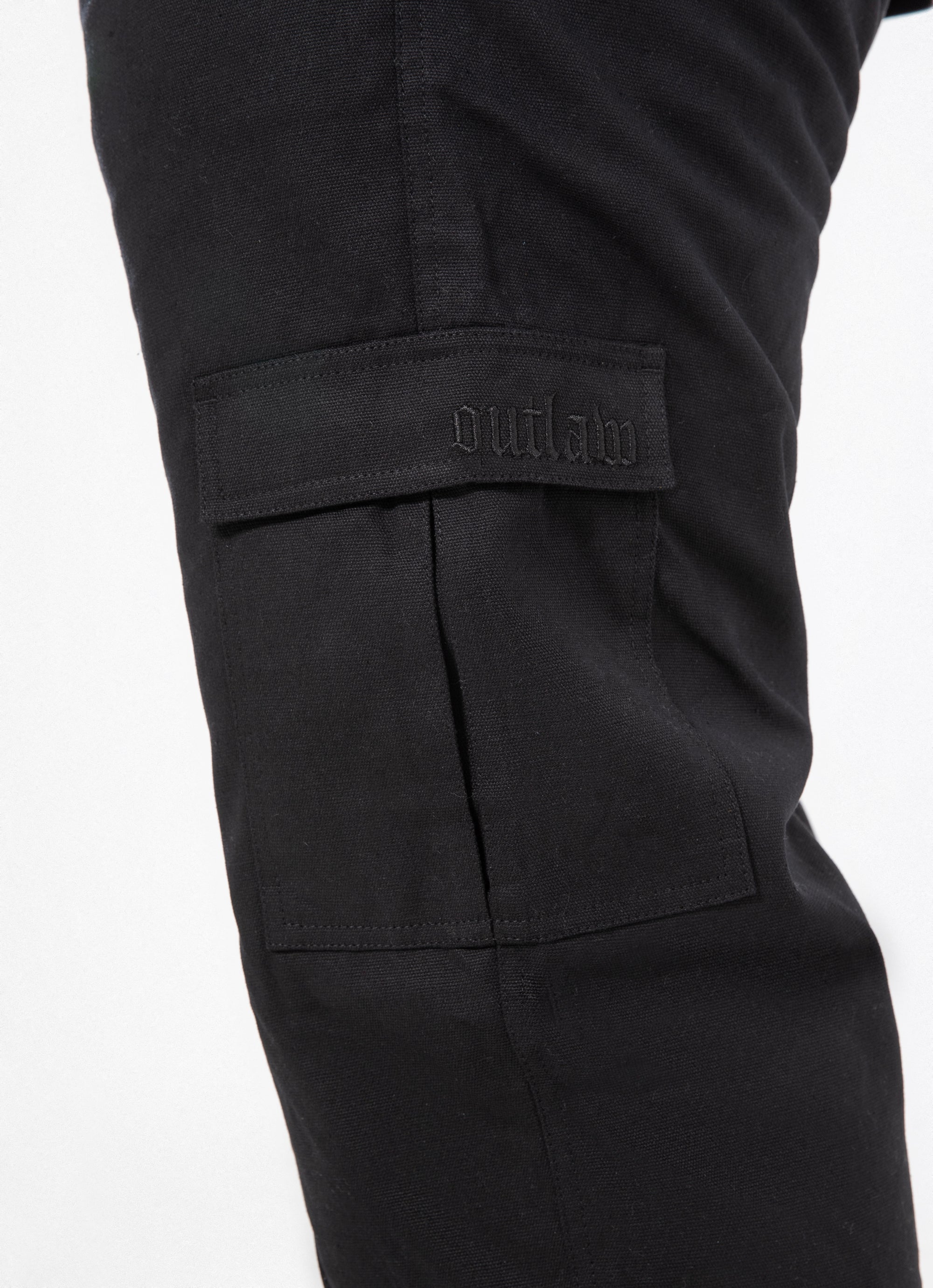 Outlaw Workwear Forge Cargo Pants - Fleece Lined - Big & Tall in Black