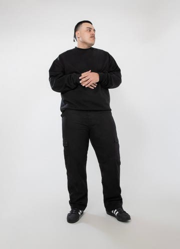 Outlaw Workwear Forge Cargo Pants - Fleece Lined - Big & Tall in Black