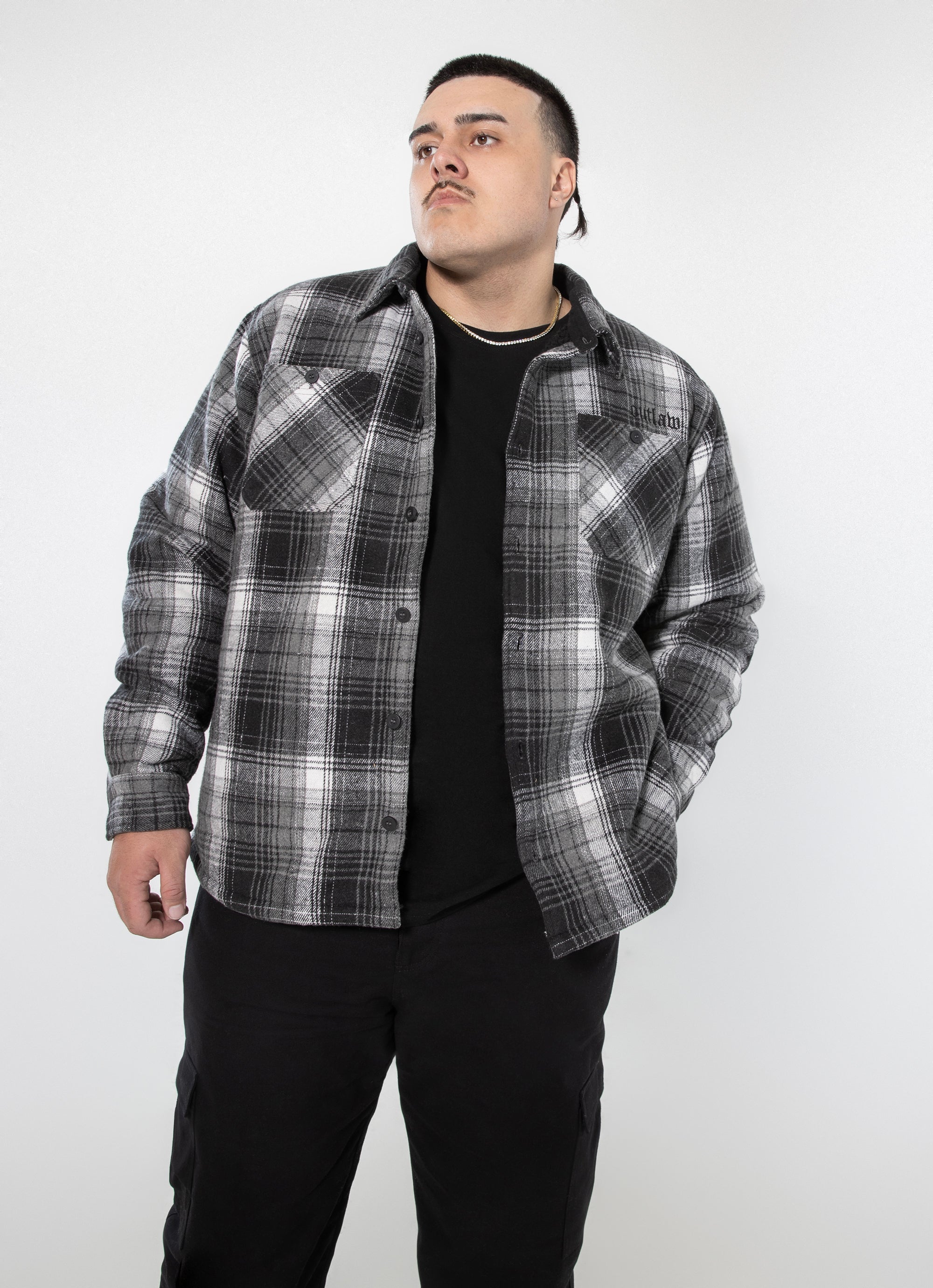 Outlaw Workwear Ridgeline Sherpa Jacket - Big & Tall in Black