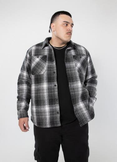 Outlaw Workwear Ridgeline Sherpa Jacket - Big & Tall in Black