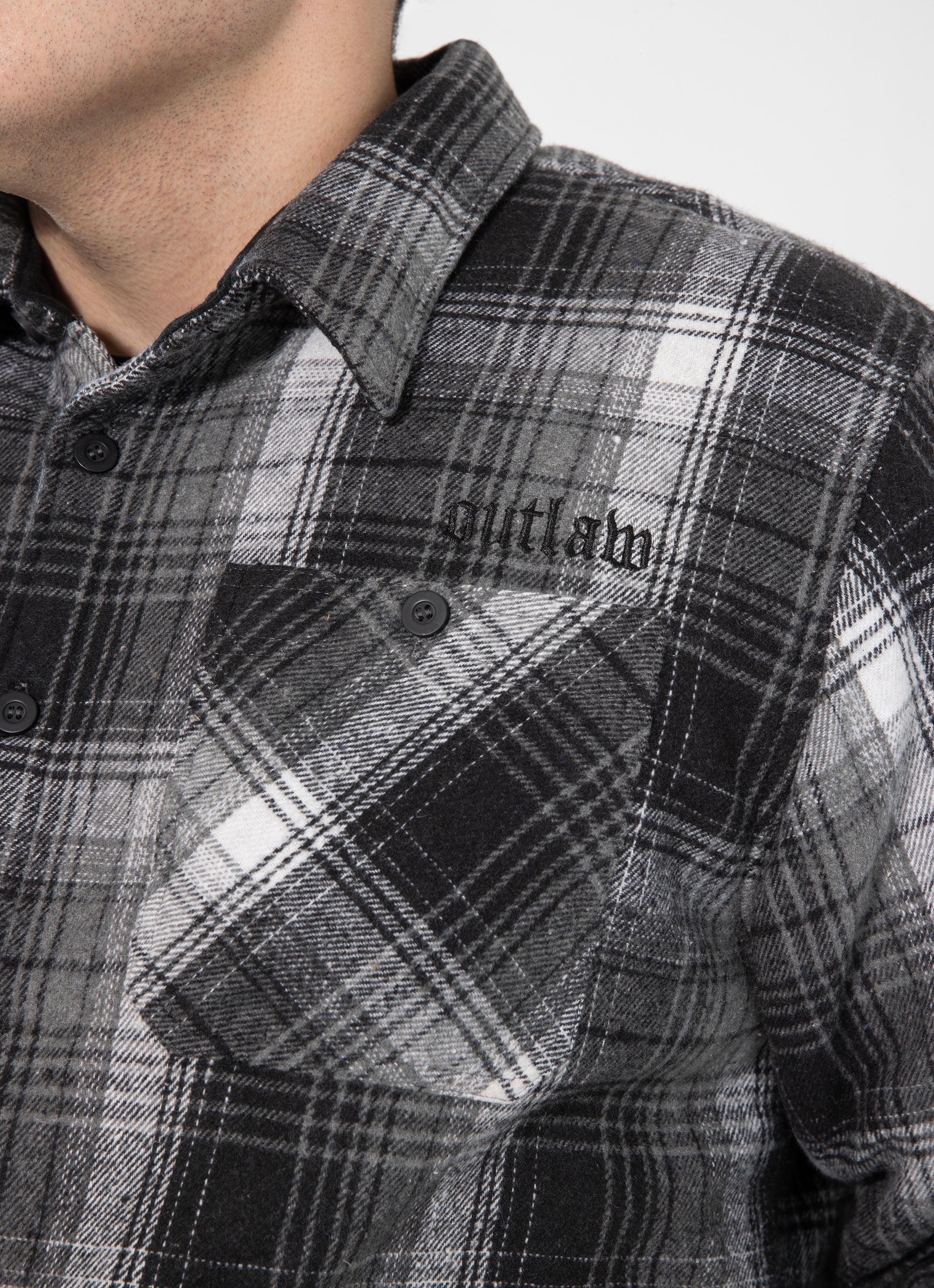 Outlaw Workwear Ridgeline Sherpa Jacket - Big & Tall in Black