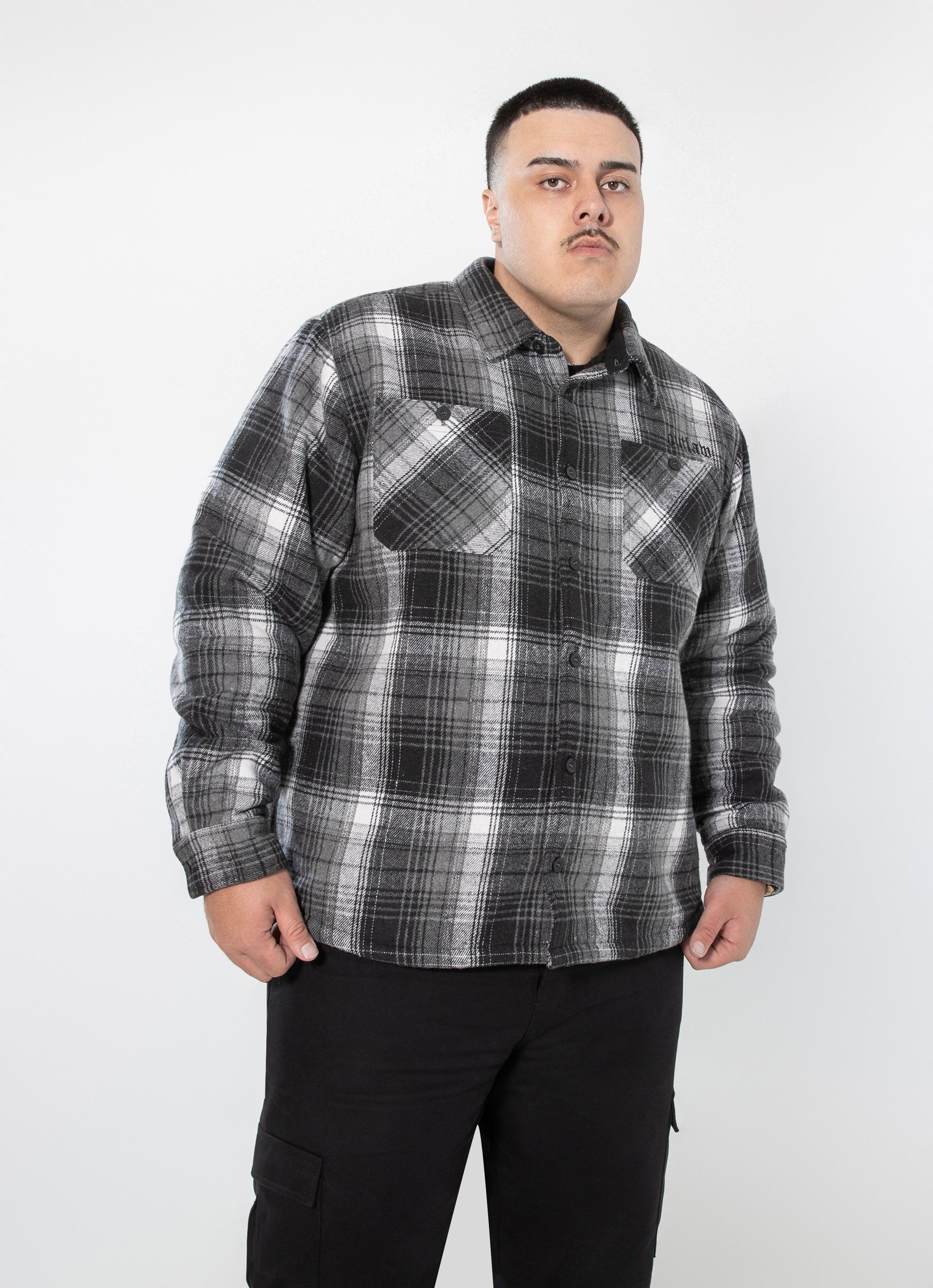 Outlaw Workwear Ridgeline Sherpa Jacket - Big & Tall in Black