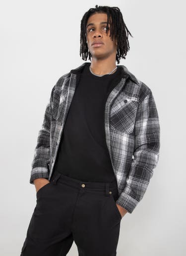 Outlaw Workwear Ridgeline Sherpa Jacket in Black