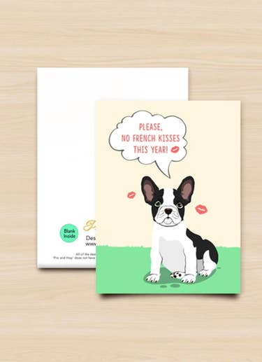 Pro & Hop French Bulldog Greeting Card in Multi