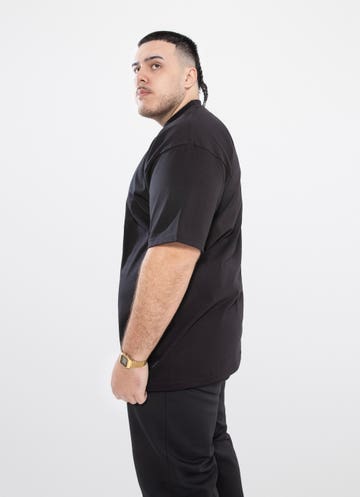 Proclub Heavy Weight Black T-shirt - Big & Tall in Black