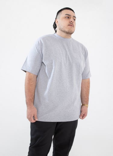 Proclub Heavy Weight Grey T-shirt - Big & Tall in Grey