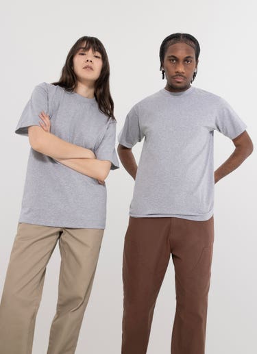 Proclub Heavy Weight Grey T-shirt in Grey