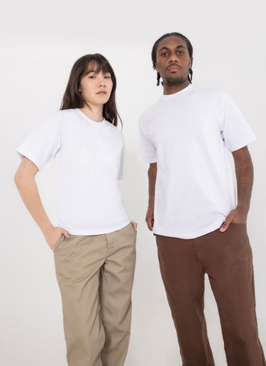Proclub Heavy Weight White T-shirt in White