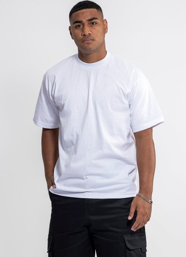 PROCLUB Heavy Weight White T-Shirt