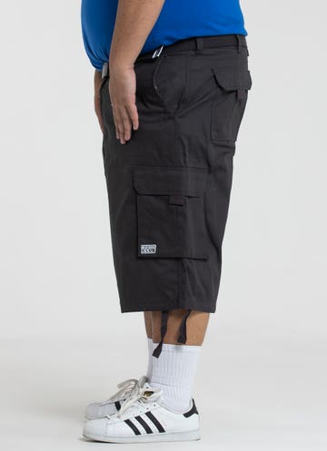 Proclub Twill Cargo Shorts - Big & Tall in Grey
