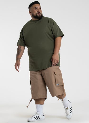 Proclub Twill Cargo Shorts - Big & Tall in Brown