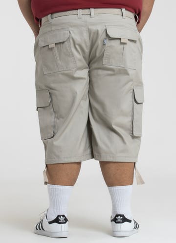 Proclub Twill Cargo Shorts - Big & Tall in Beige