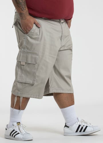 Proclub Twill Cargo Shorts - Big & Tall in Beige