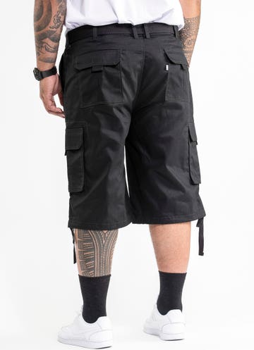 Proclub Twill Cargo Shorts - Big & Tall in Black