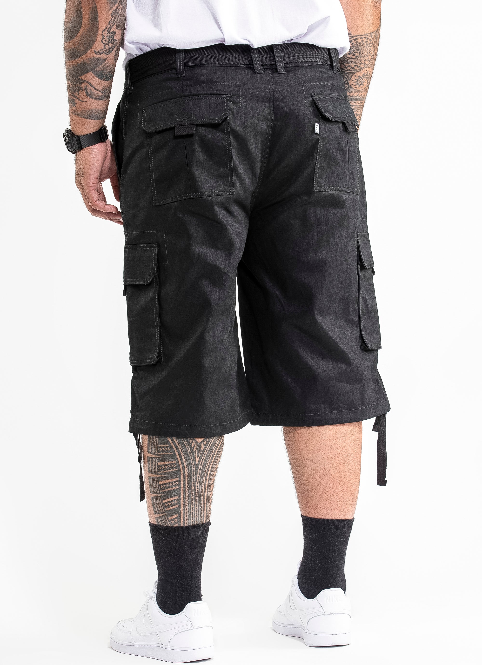 Proclub Twill Cargo Shorts - Big & Tall in Black