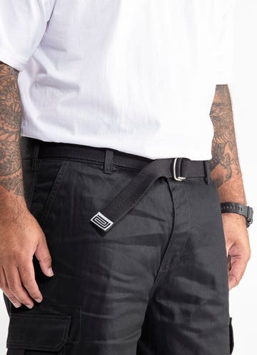 Proclub Twill Cargo Shorts - Big & Tall in Black