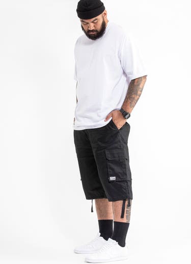 Proclub Twill Cargo Shorts - Big & Tall in Black