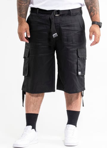 Proclub Twill Cargo Shorts - Big & Tall in Black