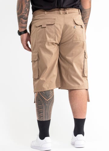 Proclub Twill Cargo Shorts - Big & Tall in Brown