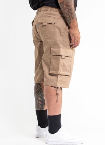 Proclub Twill Cargo Shorts - Big & Tall in Brown