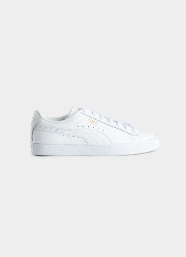Puma Basket Classic Xxi Shoe - Youth in White